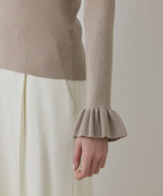 GRACE CONTINENTAL ラメリブニットトップ