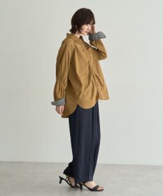 YECCA VECCA ドロストデザインギャザーシャツ