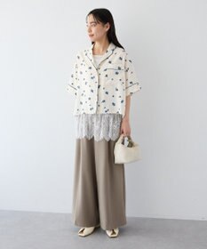 CRAFT STANDARD BOUTIQUE ボタニカルプリントオープンカラーシャツ
