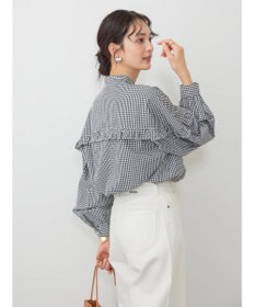 AMERICAN HOLIC フリルバンドカラーシャツ