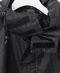 MOONBAT FLAT PURE レインコート チェック柄 リュック対応 ユニセックス 収納袋付き