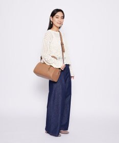 Maison de FLEUR マットワイドボストンバッグ