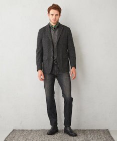 JOSEPH ABBOUD 【オーガニックコットン】ダンガリープリント シャツ
