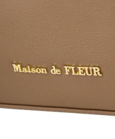 Maison de FLEUR マットワイドボストンバッグ