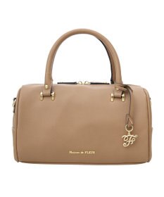 Maison de FLEUR マットワイドボストンバッグ