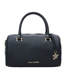Maison de FLEUR マットワイドボストンバッグ