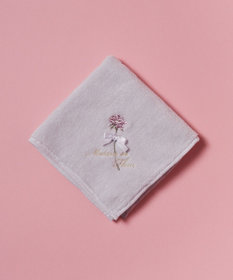 Maison de FLEUR ローズ刺繍タオルハンカチ