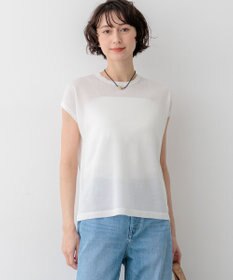 23区 L 【先行予約】シャイニーシアー ノースリーブ ニット