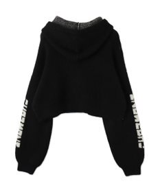 WEGO スタージャガードニットプルパーカー