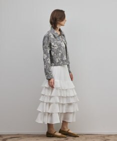 GRACE CONTINENTAL ボタニカルジャガードジャケット