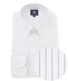 J.PRESS MEN 【PREMIUM PLEATS / 形態安定】スーピマコットングラフチェック シャツ / B.D.