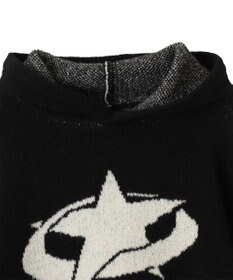 WEGO スタージャガードニットプルパーカー