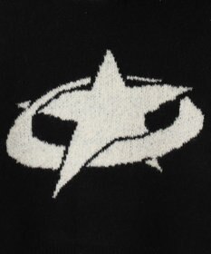 WEGO スタージャガードニットプルパーカー