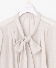 ANY SIS 【美人百花11月号掲載】シャドーチェックボウタイ ブラウス