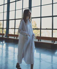 uncrave コットンクロスプレーン シャツワンピース