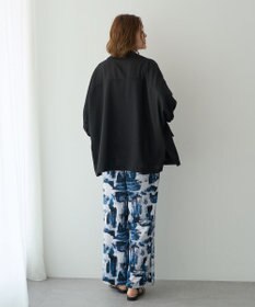 YECCA VECCA アブストラクト柄ワイドパンツ