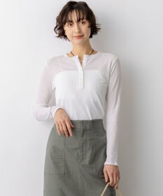 23区 シアーリブ レイヤード ロンTEE