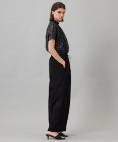 ICB L 【新色追加・UVケア・接触冷感・速乾・防シワ・洗える】 FluidBackSatin  ワイドパンツ