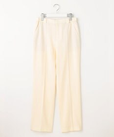 自由区 【洗える】ウォッシャブルハイカウントフラノ ストレートパンツ