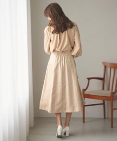 Feroux 【洗える】シャイニーフレアスカート