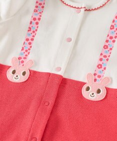 MIKI HOUSE HOT BISCUITS 【70-80cm】キャビットサスペンダーカバーオール