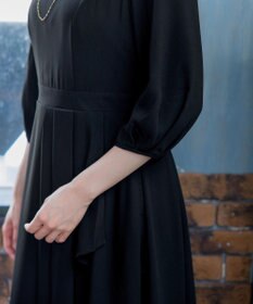 Tiaclasse L 【洗える】大人の洗練ドレープワンピース