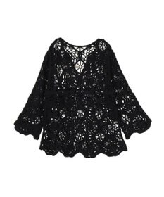 earth music&ecology クロシェ風プルオーバー