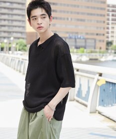 WEGO メッシュポロニットプルオーバー（S）