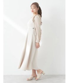 earth music&ecology サイドベルトフレアワンピース