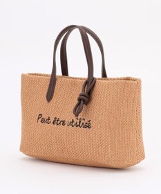 ANY ワイドフェイクラフィアトートバッグ