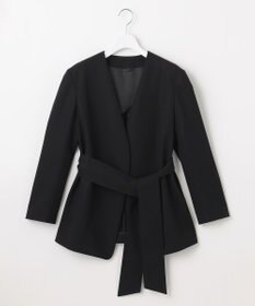 23区 L 【エステータ】コットンダブルクロス ノーカラージャケット