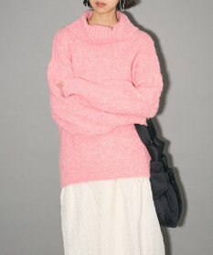 Green Parks ケーブル編みハイネックニット