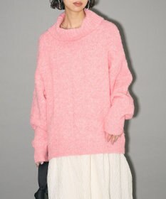 Green Parks ケーブル編みハイネックニット