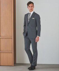 GOTAIRIKU 【形態安定】PREMIUMPLEATS_セミワイドカラー _織柄_通年ドレスシャツ(25年春夏モデル)