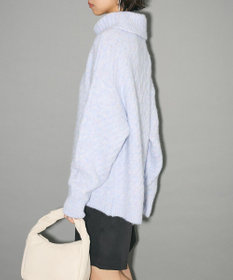 Green Parks ケーブル編みハイネックニット