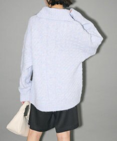 Green Parks ケーブル編みハイネックニット