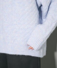 Green Parks ケーブル編みハイネックニット