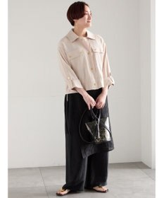 Te chichi チーフ刺繍ラップスカート付きパンツ