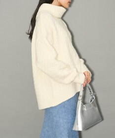 Green Parks ケーブル編みハイネックニット