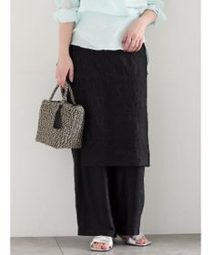 Te chichi チーフ刺繍ラップスカート付きパンツ