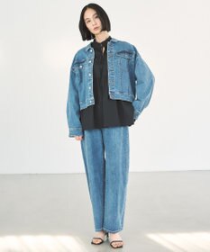 UNFILO コットンブロード フリルネックシャツ