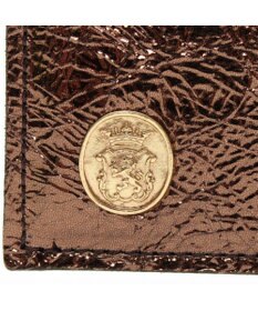 A.D.M.J. 【牛革】イタリアンレザークラックメタルロングウォレット