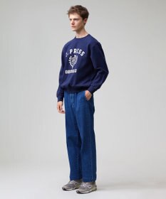 J.PRESS MEN 【J.PRESS ORIGINALS】【UNISEX】Supima Recycle Cotton CREST Logo Sweat