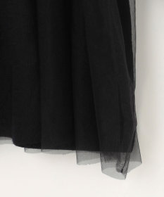 ANY SIS S 【洗える】ビスチェ風チュールコンビ ニット