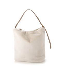 UNBILLION cachecache 花刺繍エコファーワンハンドルバッグ