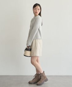 earth music&ecology SET2点チャーム付きシャギーニット＋インナー