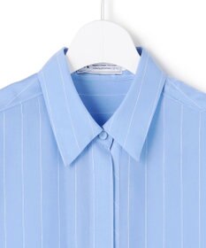 ICB 【WEB＆一部店舗限定】PreshrunkCupraStripe シャツワンピース