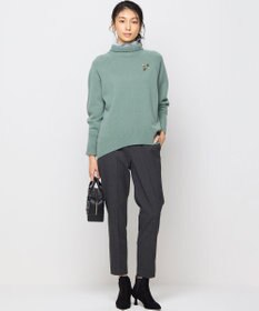 組曲 【WEB限定カラーあり】ウールライクストレッチ イージーパンツ