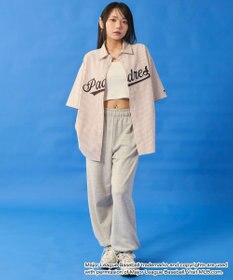 WEGO 【ユニセックス着用ITEM】別注MLBストライプグラフィックシャツ（SS）