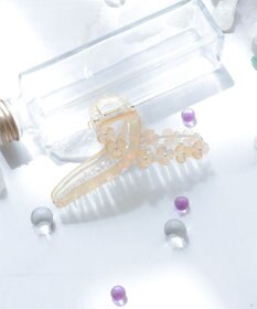 Tiaclasse フラワーモチーフクリアバンスクリップ